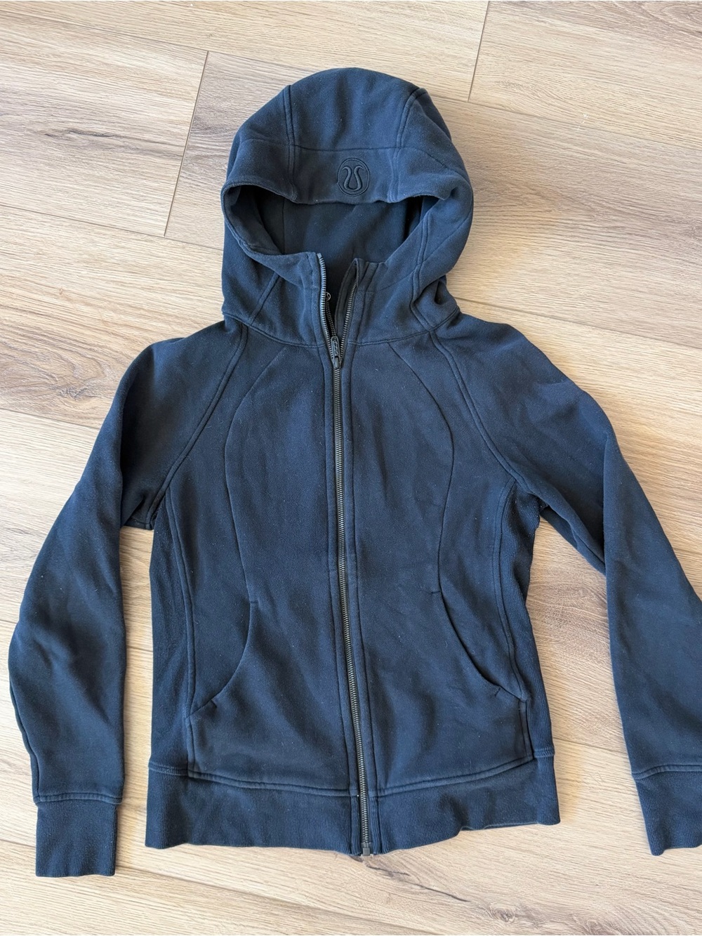 lululemon athletica women’s  Black Hooded Full-Zip Jacket